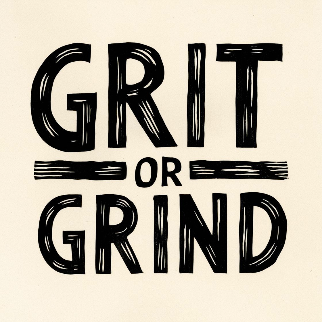Grit or grind?